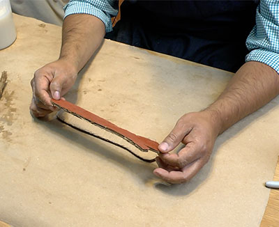 fotografía del proceso de elaboración de una mojiganga
